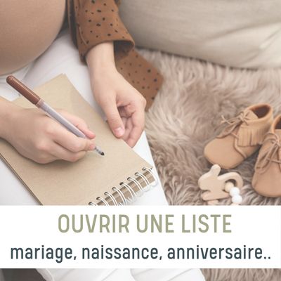 Ouvrir liste cadeaux mariage naissance bapteme, sur sans-bpa.com